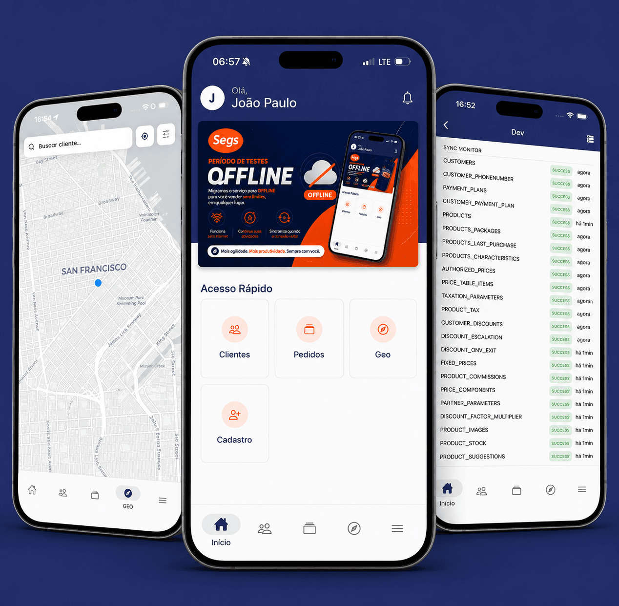 Field Sales Mobile — App Offline-First